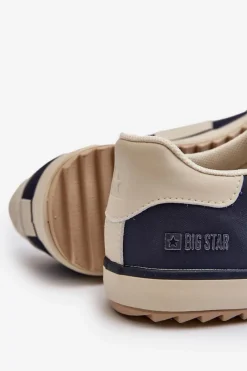New Sneakersy Męskie Big Star NN174516 Granatowe Męskie Obuwie Sportowe Męskie