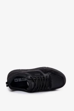 Online Sneakersy Męskie Big Star RR174606 Czarne Męskie Obuwie Sportowe Męskie