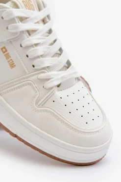 Online Big Star Shoes Sneakersy Męskie Big Star NN174093 Białe Biały