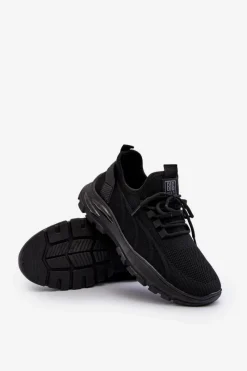 Sale Big Star Shoes Sneakersy Męskie HI-POLY SYSTEM Big Star NN174467 Czarne Czarny