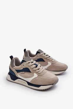 Sneakersy Męskie Memory Foam System Big Star NN174348 Szare Męskie Obuwie Sportowe Męskie