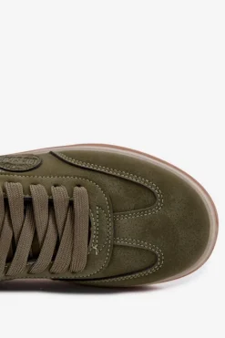Sale Sneakersy Męskie Niskie Big Star SS174022 HI-POLY SYSTEM Khaki Męskie Obuwie Sportowe Męskie