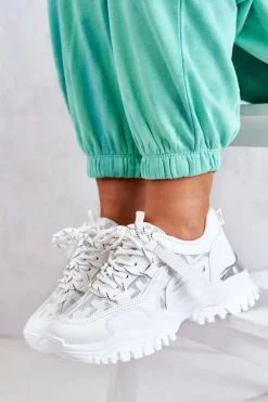 Outlet Sneakersy Na Masywnej Podeszwie Białe Your Style Damskie Sneakersy Damskie