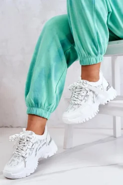 Outlet Sneakersy Na Masywnej Podeszwie Białe Your Style Damskie Sneakersy Damskie
