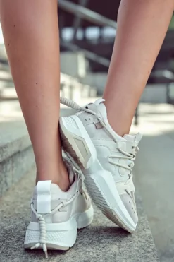 Online Boto Sneakersy Sportowe Buty Damskie Beżowe Someday Brązowy