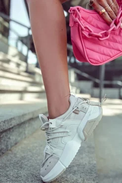 Online Boto Sneakersy Sportowe Buty Damskie Beżowe Someday Brązowy