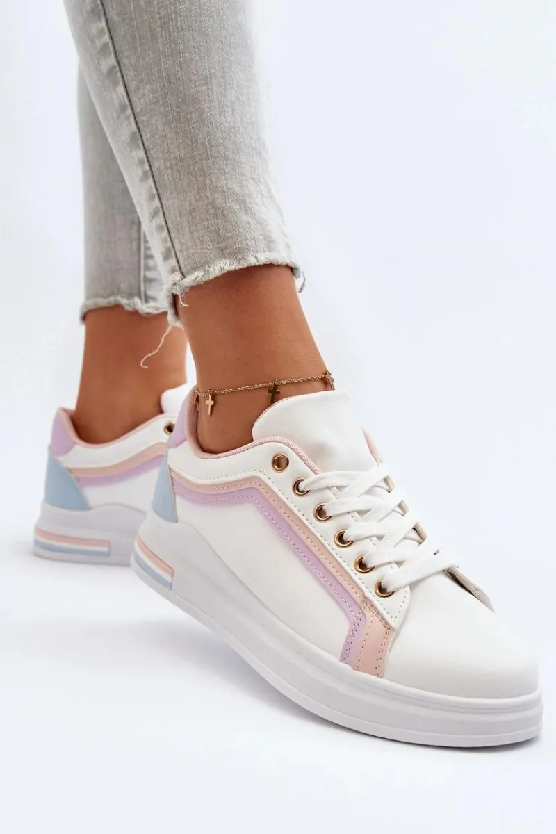 Online Sneakesy Damskie Z Brokatem Różowe Elnami Damskie Sneakersy Damskie