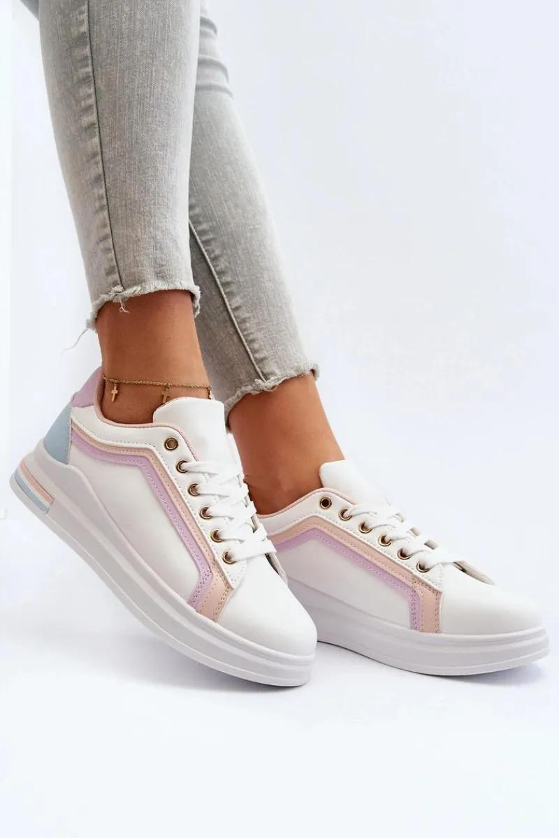 Online Sneakesy Damskie Z Brokatem Różowe Elnami Damskie Sneakersy Damskie