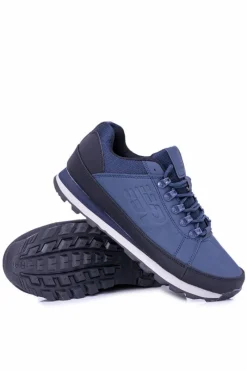 New Solidne Męskie Granatowe Buty Trekkingowe Newlans Męskie Obuwie Trekkingowe Męskie