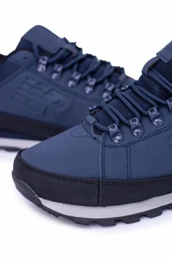 New Solidne Męskie Granatowe Buty Trekkingowe Newlans Męskie Obuwie Trekkingowe Męskie