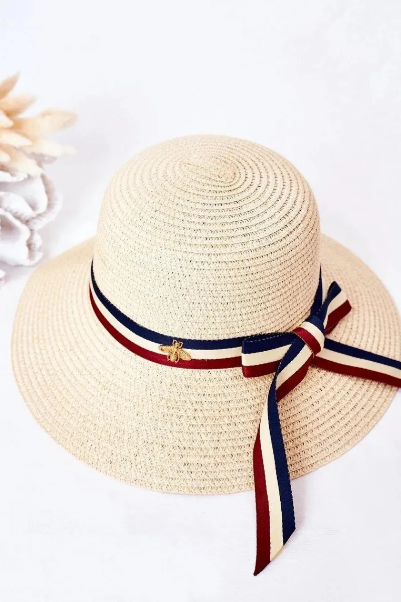 Okrycia Głowy>Boto Słomiany Kapelusz BRUNO ROSSI Beżowy