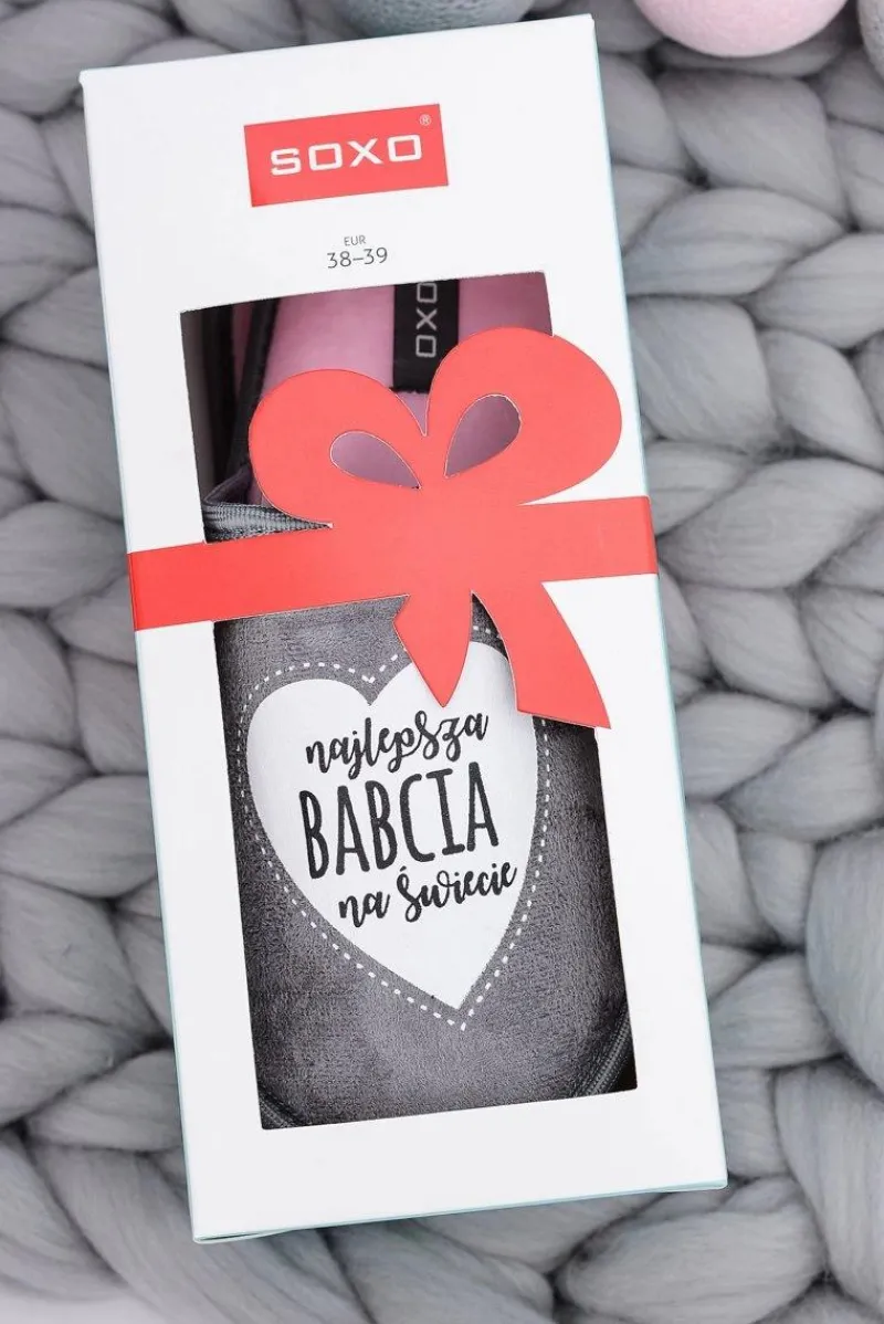 Clearance SOXO Damskie Papcie Najlepsza Babcia Na Świecie Damskie Kapcie Klasyczne