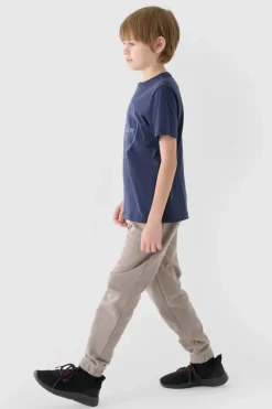 Discount Spodnie Chłopięce Dresowe Joggery JWAW24TTROM760-26S Szare Dzieci Spodnie Dziecięce|Odzież 4F