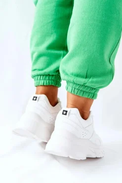 Best Sportowe Buty Big Star II274286 Białe Damskie Buty Sportowe Big Star