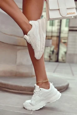 Best Sportowe Buty Big Star II274286 Białe Damskie Buty Sportowe Big Star