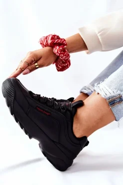 New Cross Jeans Sportowe Buty Czarne EE2R4134C Czarny