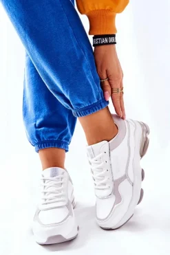 Buty Sportowe Na Platformie|Buty Sportowe Big Star></noscript>Big Star Shoes Sportowe Buty Damskie Memory Foam Big Star II274178 Białe