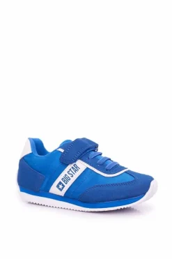 Dziewczęce>Big Star Shoes Sportowe Buty Dziecięce Big Star Na Rzepy Niebieskie FF374133