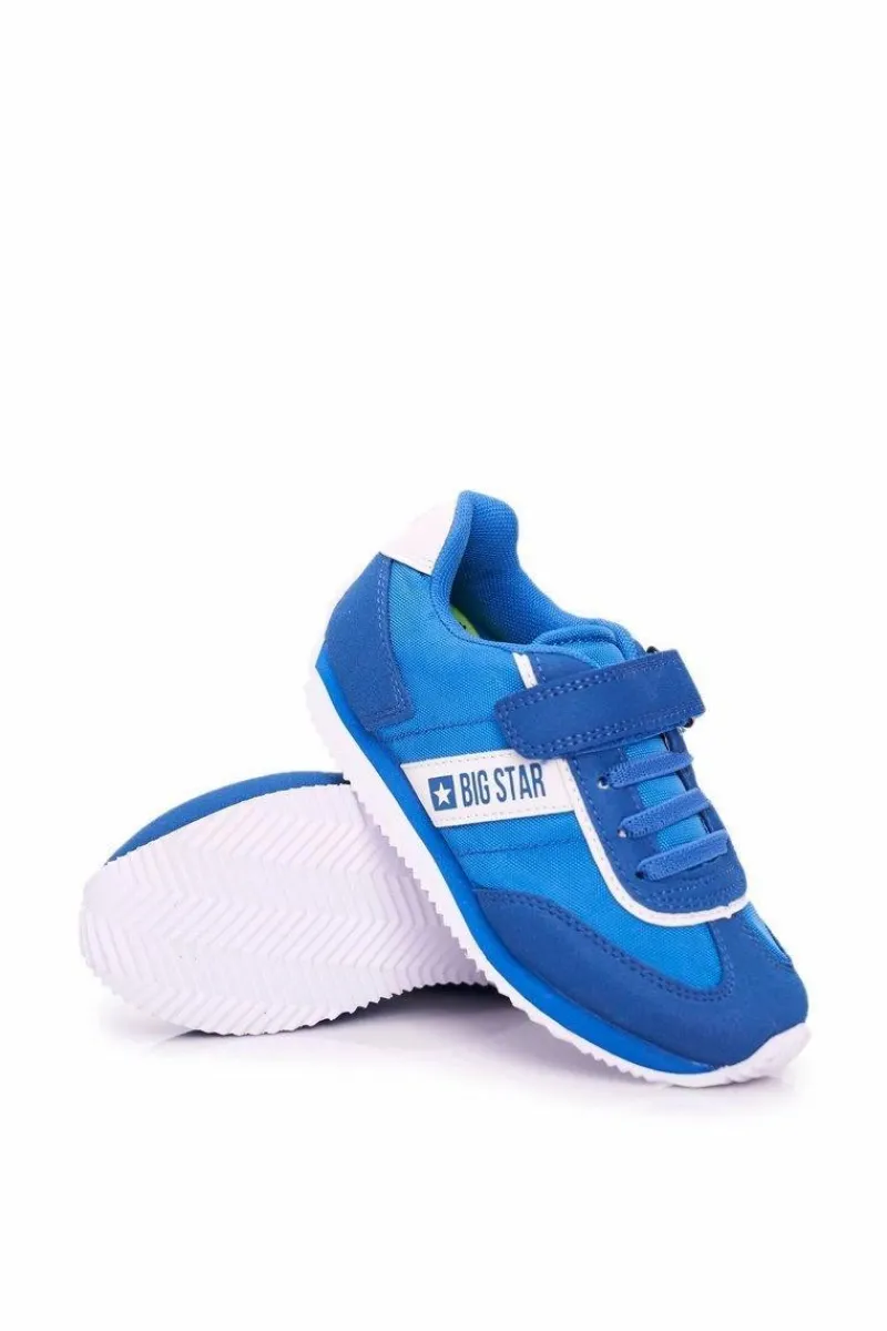 Dziewczęce>Big Star Shoes Sportowe Buty Dziecięce Big Star Na Rzepy Niebieskie FF374133