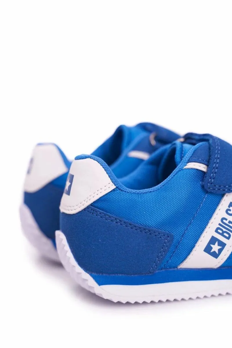 Dziewczęce>Big Star Shoes Sportowe Buty Dziecięce Big Star Na Rzepy Niebieskie FF374133