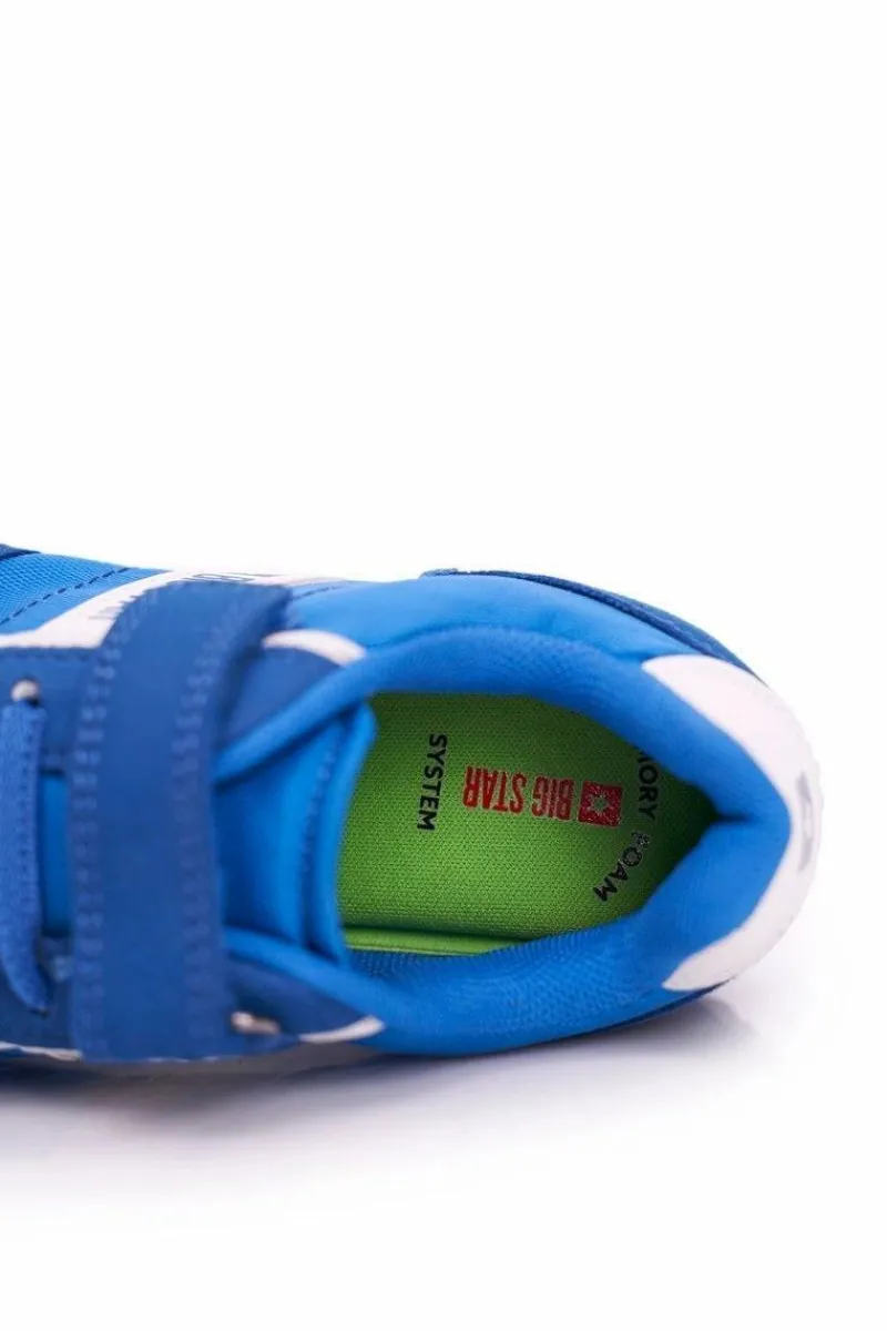 Dziewczęce>Big Star Shoes Sportowe Buty Dziecięce Big Star Na Rzepy Niebieskie FF374133