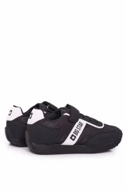 Sale Sportowe Buty Dziecięce Big Star Na Rzepy Czarne FF374134 Dzieci Dziewczęce