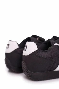 Sale Sportowe Buty Dziecięce Big Star Na Rzepy Czarne FF374134 Dzieci Dziewczęce