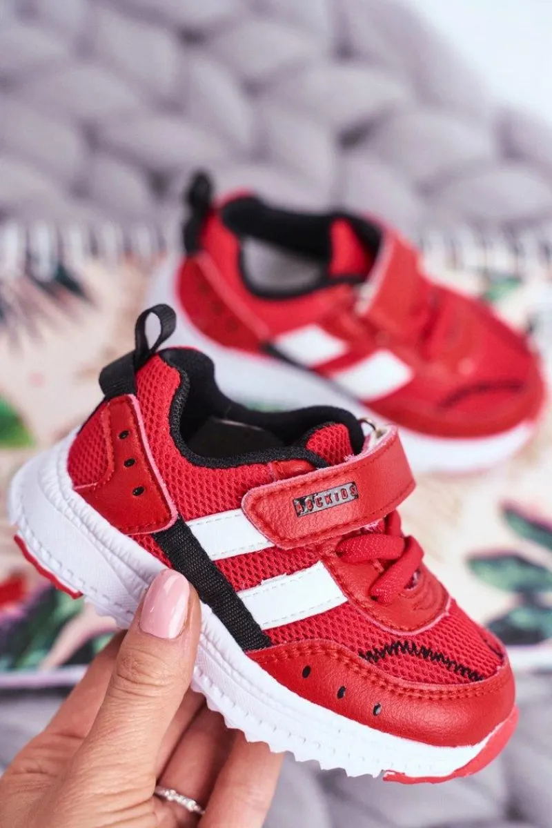Hot Sportowe Buty Dziecięce Czerwone ABCKIDS B933104083 Dzieci Dziewczęce