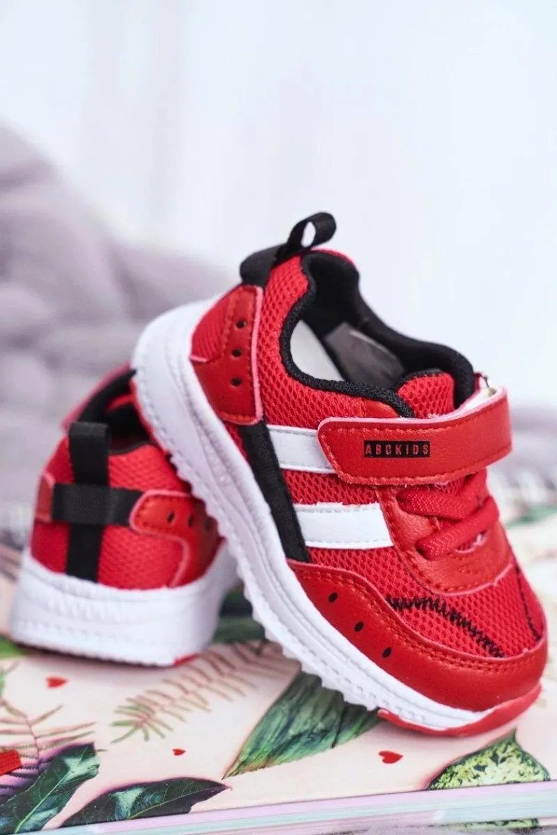 Hot Sportowe Buty Dziecięce Czerwone ABCKIDS B933104083 Dzieci Dziewczęce