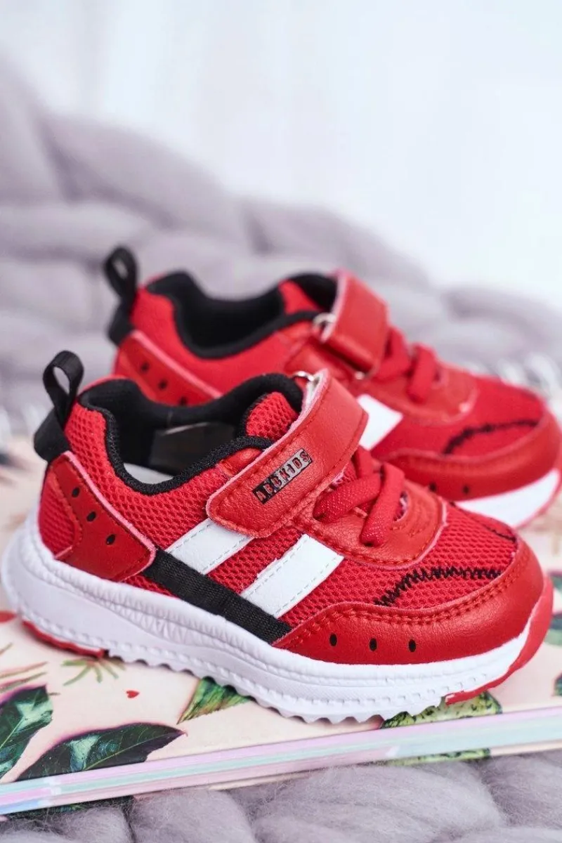 Hot Sportowe Buty Dziecięce Czerwone ABCKIDS B933104083 Dzieci Dziewczęce
