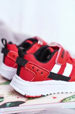 Hot Sportowe Buty Dziecięce Czerwone ABCKIDS B933104083 Dzieci Dziewczęce