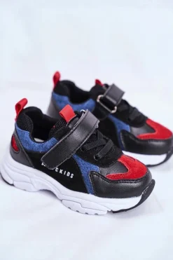 Dziewczęce|Back To School></noscript>Boto Sportowe Buty Dziecięce Czarno Granatowe ABCKIDS B932104063