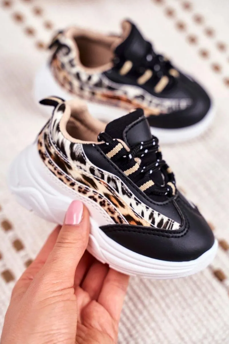 Boto Sportowe Buty Dziecięce Czarne Dante