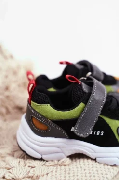 Clearance Boto Sportowe Buty Dziecięce Czarne ABCKIDS B932104063 Czarny