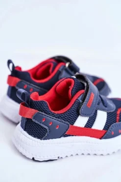 Sportowe Buty Dziecięce Granatowe ABCKIDS B933104083 Dzieci Chłopięce|Dziewczęce