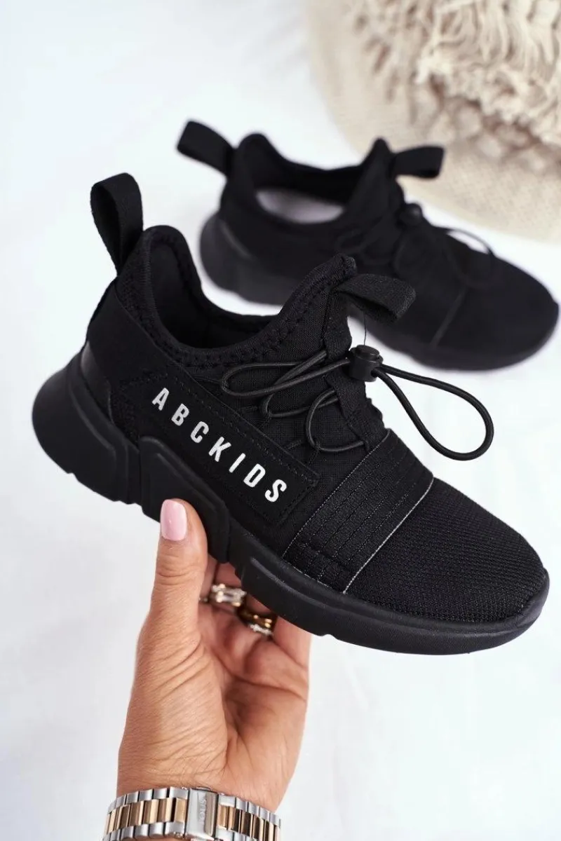 Online Boto Sportowe Buty Dziecięce Młodzieżowe Czarne ABCKIDS B012310074