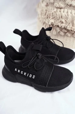 Online Boto Sportowe Buty Dziecięce Młodzieżowe Czarne ABCKIDS B012310074