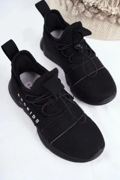 Online Boto Sportowe Buty Dziecięce Młodzieżowe Czarne ABCKIDS B012310074