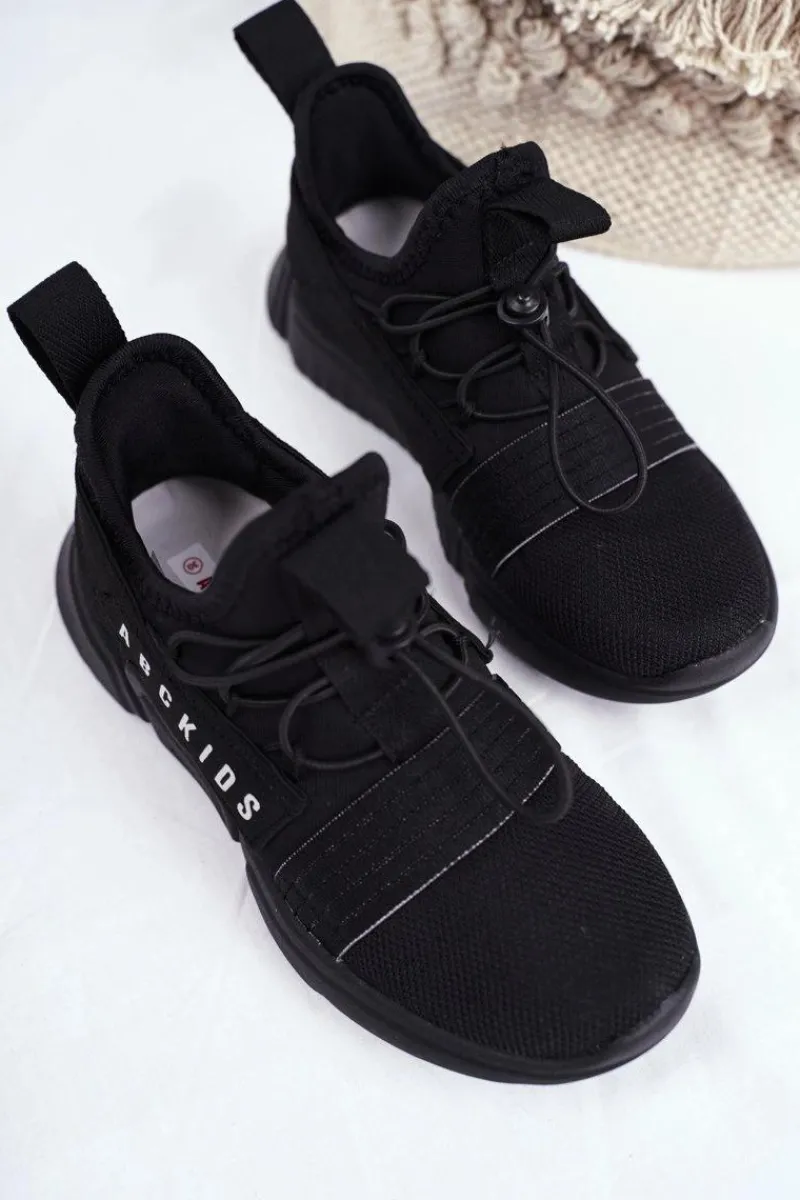 Online Boto Sportowe Buty Dziecięce Młodzieżowe Czarne ABCKIDS B012310074
