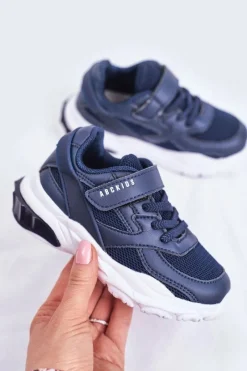 Chłopięce|Dziewczęce>Boto Sportowe Buty Dziecięce Młodzieżowe Granatowe ABCKIDS B933204077