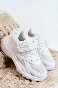 Outlet Boto Sportowe Buty Dziecięce Młodzieżowe Białe ABCKIDS B933204077