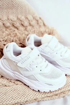 Outlet Boto Sportowe Buty Dziecięce Młodzieżowe Białe ABCKIDS B933204077