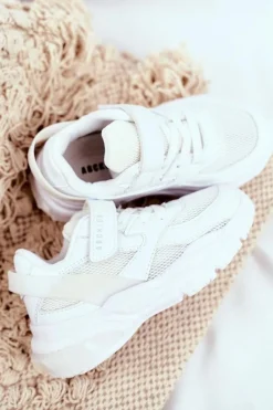 Outlet Boto Sportowe Buty Dziecięce Młodzieżowe Białe ABCKIDS B933204077