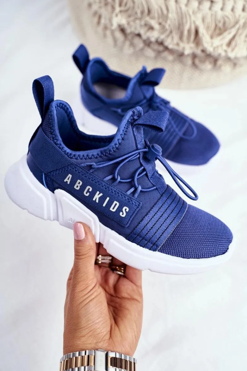 Dziewczęce>Boto Sportowe Buty Dziecięce Młodzieżowe Granatowe ABCKIDS B012310074