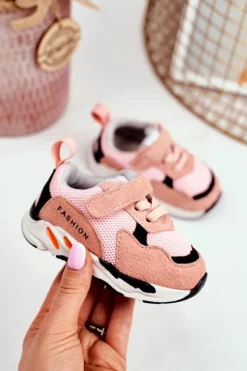 Dziewczęce>Boto Sportowe Buty Dziecięce na Rzep Różowe Yetto