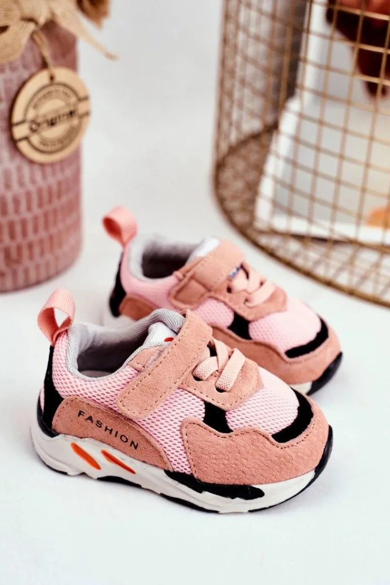 Dziewczęce>Boto Sportowe Buty Dziecięce na Rzep Różowe Yetto