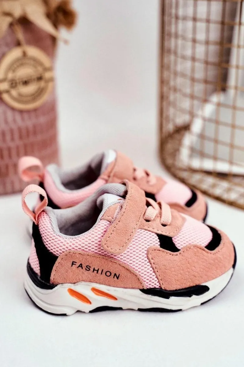 Dziewczęce>Boto Sportowe Buty Dziecięce na Rzep Różowe Yetto