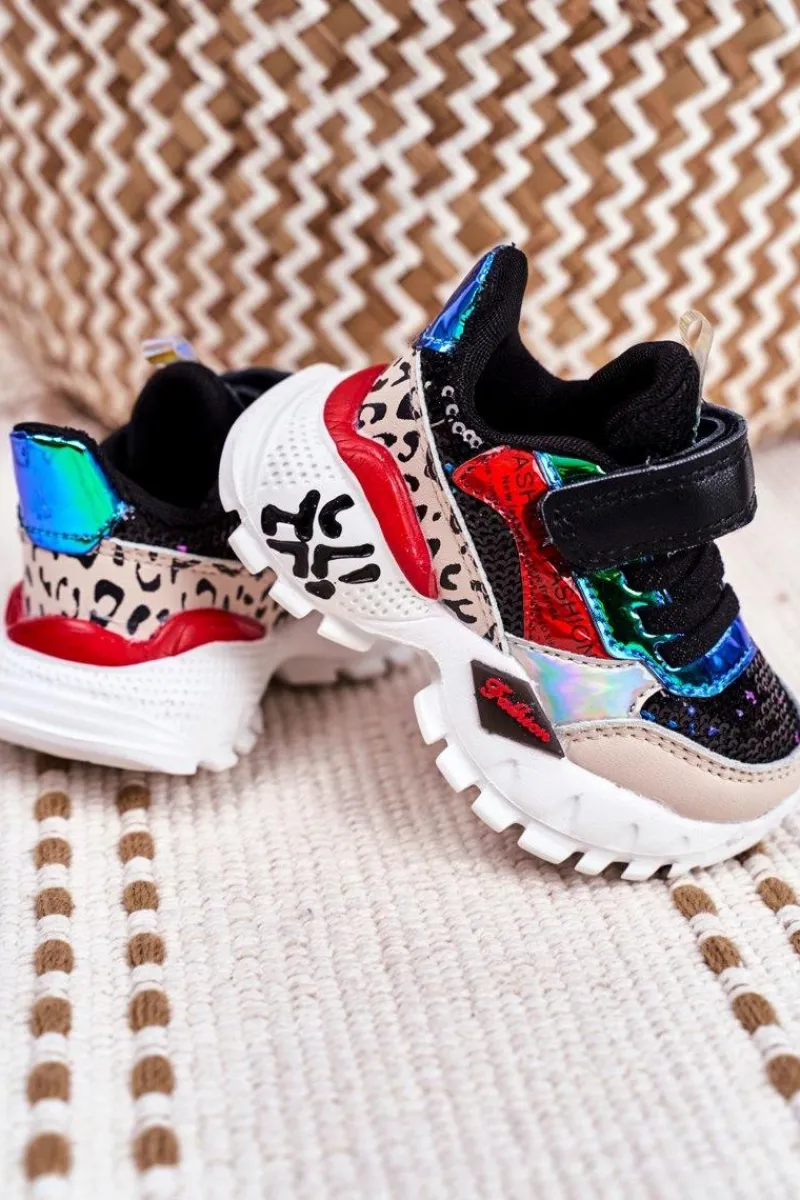 Best Sportowe Buty Dziecięce Na Rzepy Czarne Be Happy Dzieci Dziewczęce