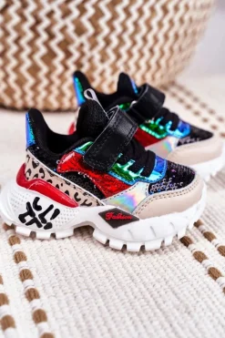 Best Sportowe Buty Dziecięce Na Rzepy Czarne Be Happy Dzieci Dziewczęce