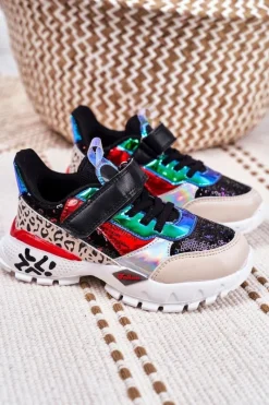 Best Sportowe Buty Dziecięce Na Rzepy Czarne Be Happy Dzieci Dziewczęce